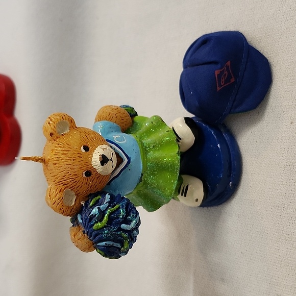 Vintage Set of Five EUC  Ceramic/Resin Teddy Bears - Picture 5 of 16